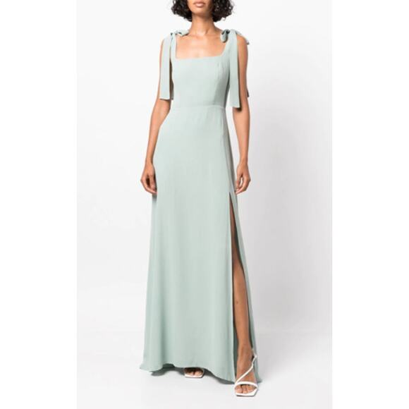 Reformation 'Westerly' Green Square Neck Dress Size 0 - Picture 1 of 5